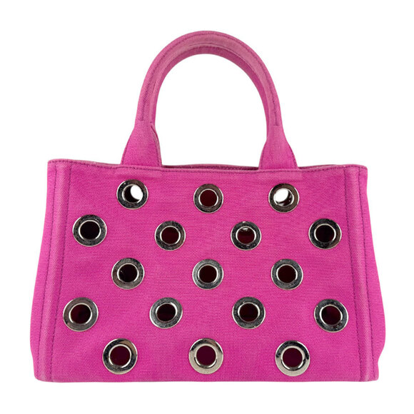 PRADA Pink Canvas Shoulder Bag